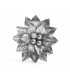 Adorno Flor Plateada 10 cm Alparamis A24-4025G