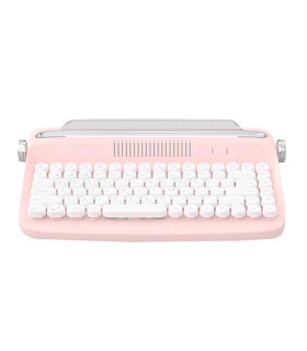 Teclado Vintage Bluetooth Pink Ibicraft Teclado Vintage Bluetooth Pink Ibicraft