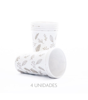 12 Paquetes de 8 Vasos Navidad Clásica Dorada 12 Paquetes de 8 Vasos Navidad Clásica Dorada