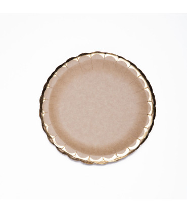 12 Paquetes de 8 Platos de Navidad Kraft