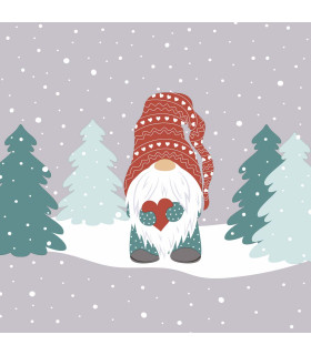 Servilletas 33 x 33 cm Tomte in Forest Xmas Servilletas 33 x 33 cm Tomte in Forest Xmas