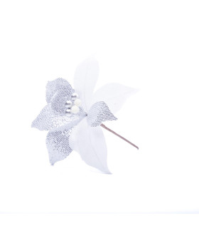 Adorno Estrella Federal Plateada 22 cm Alparamis A24-4055