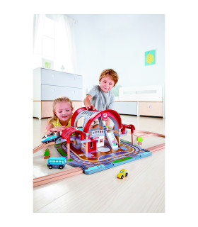 Estación de Tren de la Gran Ciudad de Juguete Hape Estación de Tren de la Gran Ciudad de Juguete Hape