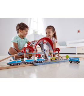 Estación de Tren de la Gran Ciudad de Juguete Hape Estación de Tren de la Gran Ciudad de Juguete Hape