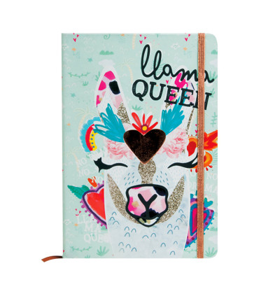Cuaderno Talbot Llama Queen 14x21 cm