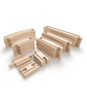 Set de Vías Super Expansión de Juguete Hape Set de Vías Super Expansión de Juguete Hape