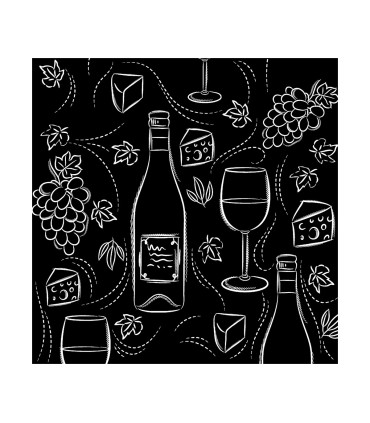 Servilletas 33 x 33 cm Wine And Cheese