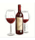 Servilletas 33 x 33 cm Vino Rosso