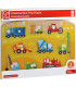 Puzzle 10 Piezas Vehiculos De Construccion Hape