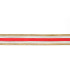 Cinta Samarian con Alambre Dorada y Roja 4 cm x 10 metros