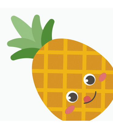 Servilletas 33 x 33 cm Troqueladas Silhouette Pineapple