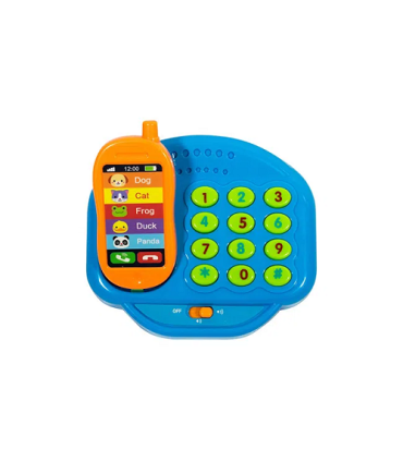 Mini Teléfono de Juguete a Pilas