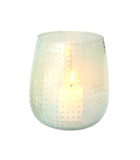 Fanal de Vidrio Lunar Labrado Aqua 12 x 13 cm Fanal de Vidrio Lunar Labrado Aqua 12 x 13 cm