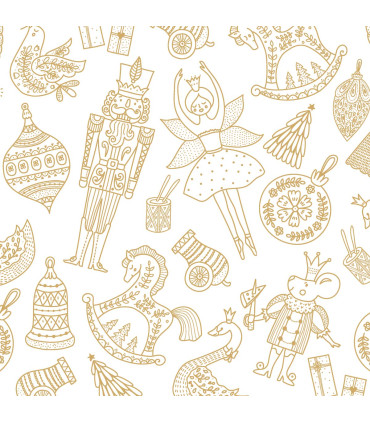 Servilletas 24 x 24 cm Vintage Decor Xmas