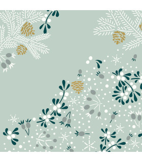 Servilletas 24 x 24 cm Frosty Floral Xmas Servilletas 24 x 24 cm Frosty Floral Xmas
