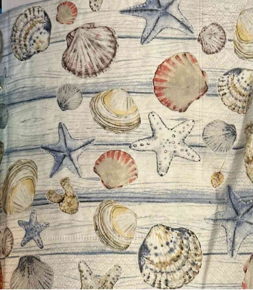 Servilletas 33 x 33 cm Beach Shells
