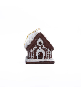 Adorno de Casita de Jengibre con Luz 8 cm Alparamis Adorno de Casita de Jengibre con Luz 8 cm Alparamis