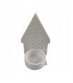 Adorno de Navidad Casita Porta Vela Porcelana 12 cm Alparamis