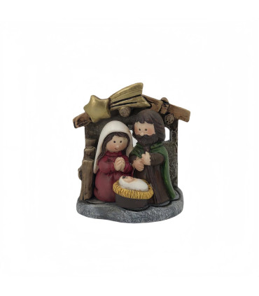 Pesebre de Navidad 6x6x4 cm Alparamis