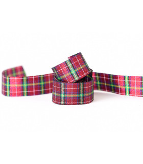 Cinta Escocesa Metalizada Bordó 2.5 cm x 10 metros Cinta Escocesa Metalizada Bordó 2.5 cm x 10 metros