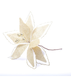 Adorno Estrella Federal Dorada 25 cm Alparamis A24-3977