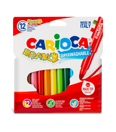 Marcadores Gruesos Bravo Carioca x 12