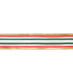 Cinta Samarian con Alambre Dorada Roja y Verde 5 cm x 10 metros