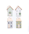 Adorno de Madera Casita 12 cm Alparamis