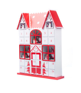 Calendario de Adviento de Madera con Luz LED 37 cm Alparamis