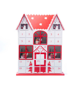 Calendario de Adviento de Madera con Luz LED 37 cm Alparamis