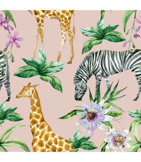 Servilletas 33 x 33 cm Zebras and Girafes