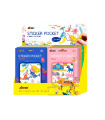 Stickers Pocket 72 Pz en 6 Diseños con Exhibidor Avenir
