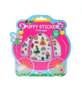 Puffy 3D Stickers 24 Pz en 4 Diseños con Exhibidor Avenir