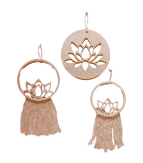 Colgantes Flor de Loto x 3