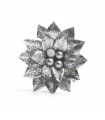 Adorno Flor Plateada 10 cm Alparamis A24-4025G