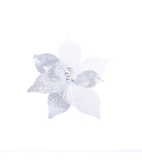 Adorno Estrella Federal Plateada 22 cm Alparamis A24-4055