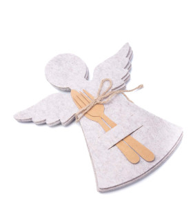 Posacubiertos de Fieltro Angel 22 cm Alparamis x 4