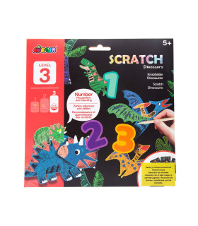 Scratch de Aprendizaje Divertido 21 Pz en 3 Diseños con Exhibidor Avenir