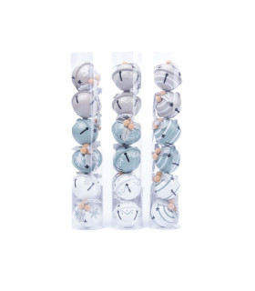 Set de 6 Bolas Cascabel 4 cm Alparamis