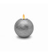 Vela Esfera LED Plateada 10 cm Alparamis