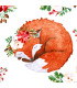 Servilletas 33 x 33 cm Floral Fox Xmas