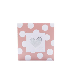 Tarjetas Stamping Rayas y Lunares Rosas - PACK x 12