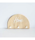 Perchero Porta Llave de Madera Arco Home Blanco