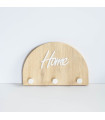 Perchero Porta Llave de Madera Arco Home Blanco