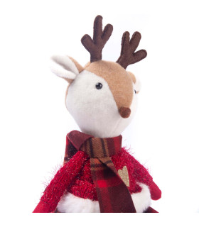 Adorno de Reno con Falda 50 cm Alparamis