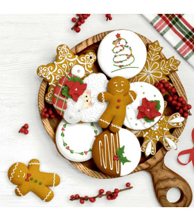 Servilletas 33 x 33 cm Festive Frosting Xmas