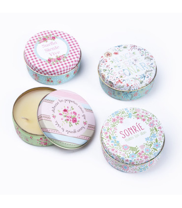 Lata Vela Mensajes para el Alma - PACK x 12