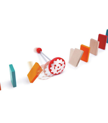 Juego de Dominó de Madera Martillo Poderoso Hape