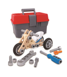Set de Construcción de Moto 34 Piezas Junior Inventor Hape
