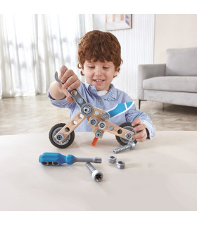 Set de Construcción de Moto 34 Piezas Junior Inventor Hape